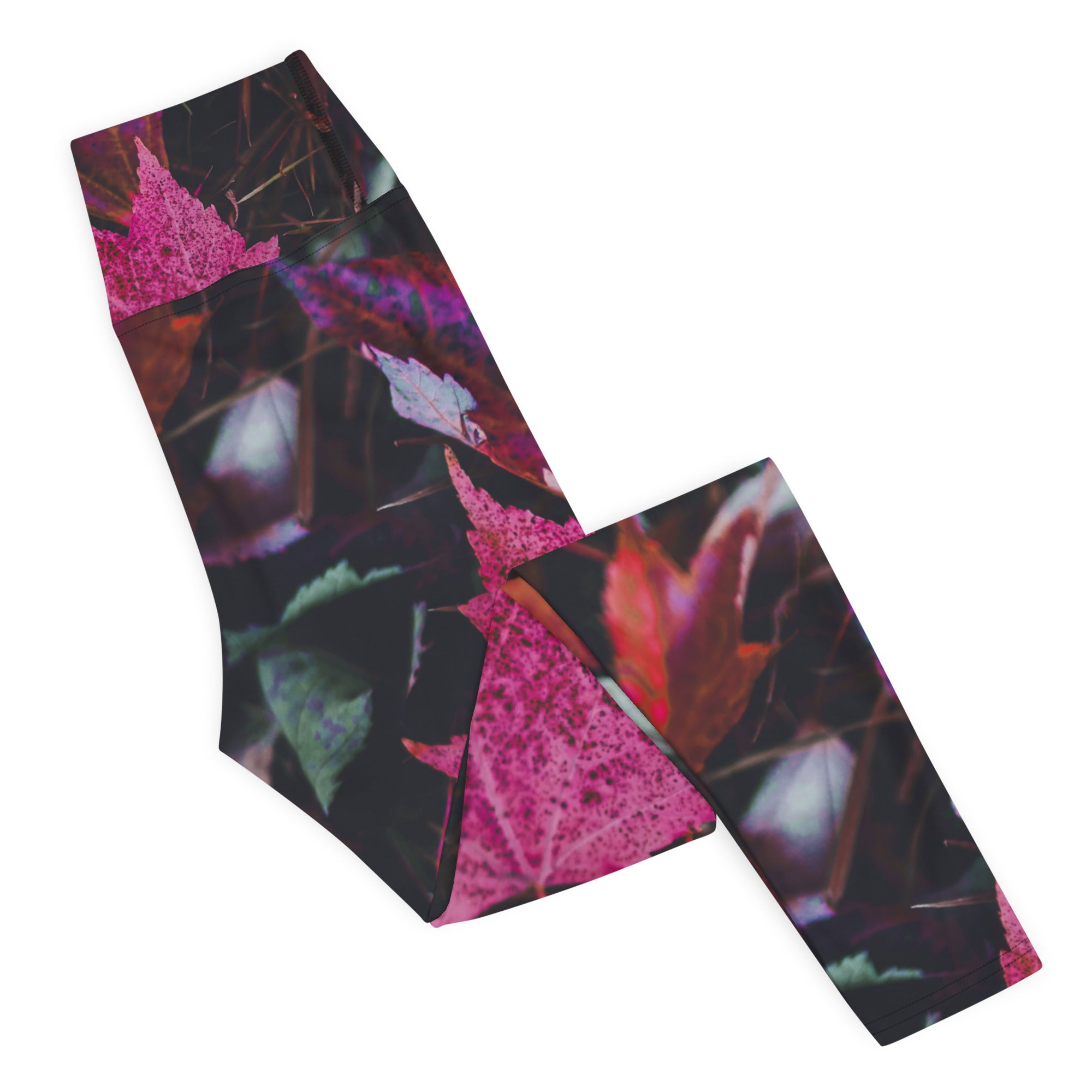 Gym Wear Leggings- Fall Colors. Streetwear Yoga Pants, Fall Activewear. "PurpleAutumn" by WickedYo.